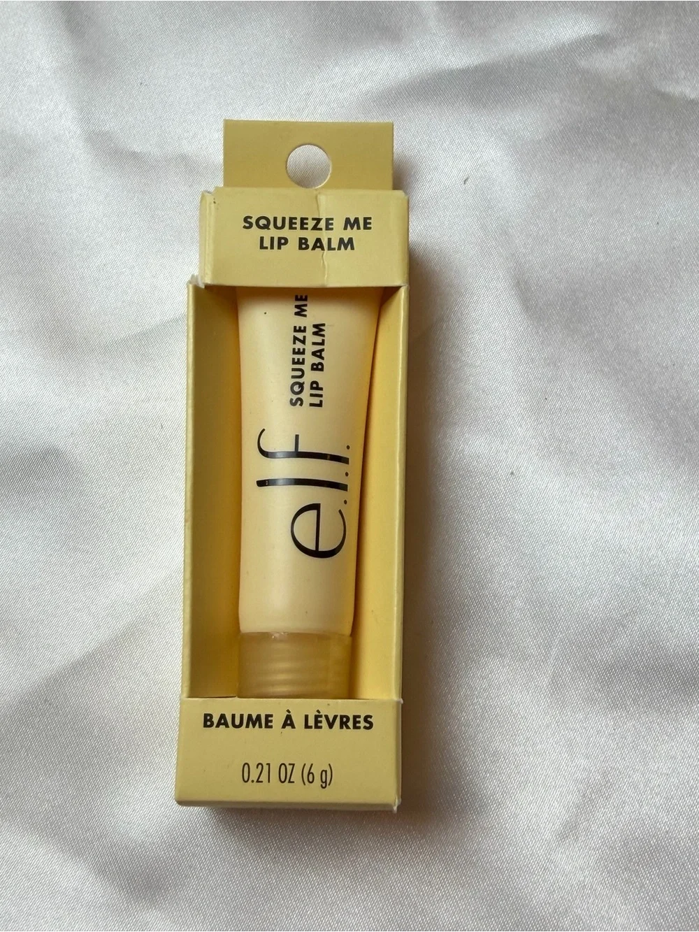 e.l.f. Squeeze Me Lip Balm, Moisturizing Balm Pack of 1 Vanilla Frosting